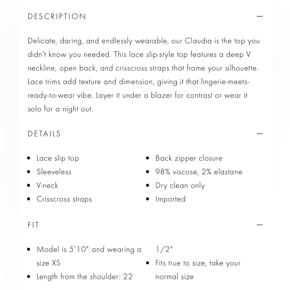 Alice + Olivia Claudia V Neck Lace Slip Top - Picture 11 of 13